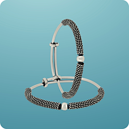 Whimsical Twirls Adjustable Sterling Silver Bracelet