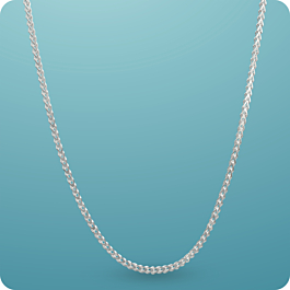 Simple Inter Linked  Silver Chain