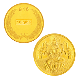 22KT 10 Grams Lakshmi Gold Coin