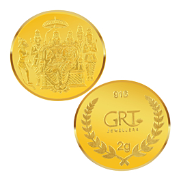 22KT 2 Grams Ramar Patabhisekham Gold Coin