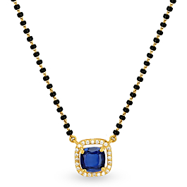 Appealing Cubic Pattern Gold Mangalsutra
