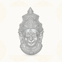 Goddess Varamahalakshmi Face Silver Idol