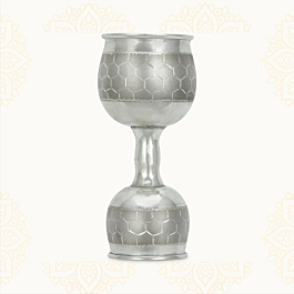 Etched Silver Wine Cup