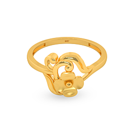 Tantalizing Floral Gold Ring