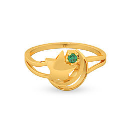 Celestial Twists Gold Ring