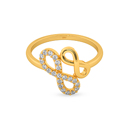 Pristine Infinte Love Gold Ring