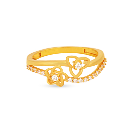 Sublime Star Crest Gold Ring