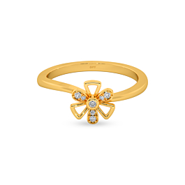 Dainty Floral Gold Ring