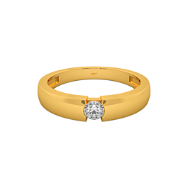 Ethereal Single Stone Gold Ring