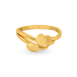 Double the Love 22KT Gold Ring - Valentine Collection