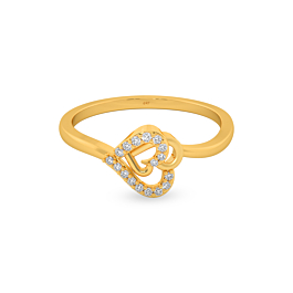 Splendid Heart Gold Ring