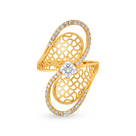 Enchanting Twirl Gold Ring