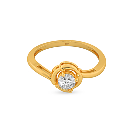 Lambent Single Stone Gold Ring