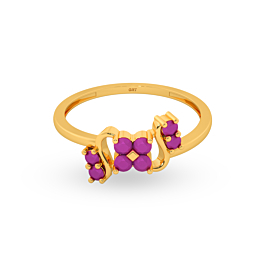 Petite Floral Gold Ring