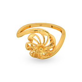Ravishing Blossomy Gold Ring