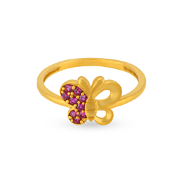 Lambent Butterfly Gold Ring