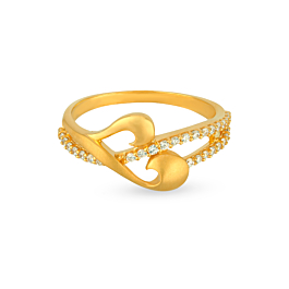 Stylish Sparkling Gold Rings