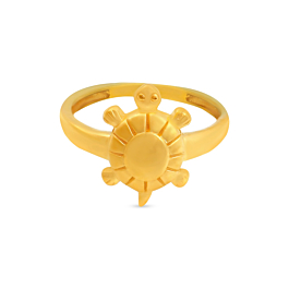 Glorious Turtle Gold Rings