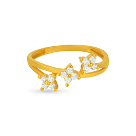 Enriching Floral Gold Ring