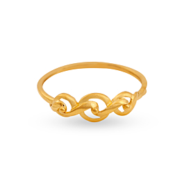 Sparkling Infinity Gold Ring