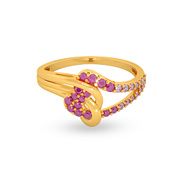 Divine Spark Gold Ring - Valentine Collection