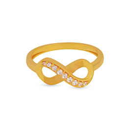 Stylish Infinity Gold Ring