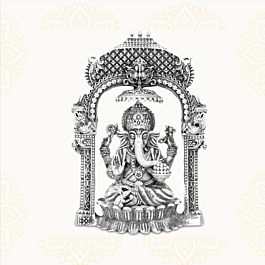 Divine Lord Ganesh Silver Idol