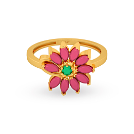 Radiant Floret Gold Ring