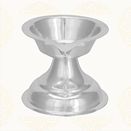 Traditional Small Plain Silver Lamp