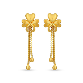 Glint O Petal Gold Earrings
