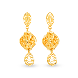 Glam Beauty Stylish Gold Earrings