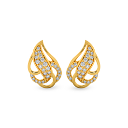 Interwoven Paisley Gold Earrings