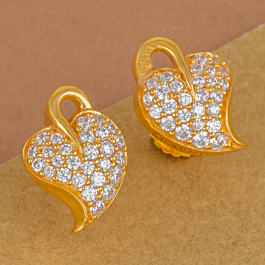 Beautiful Mini Leaf Gold Earrings