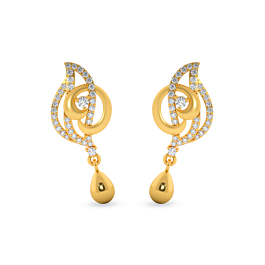 Appealing Swirl Gold Earrings