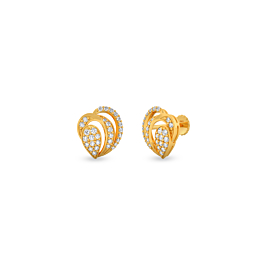 Amazing Pear Sway Gold Earrings