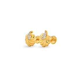 Adoring Floret Bush Gold Earrings