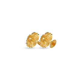 Extravagant Floral Gold Earrings
