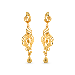 Fancy Designer Gold Earrings