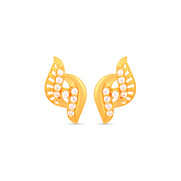 Exquisite Swirl Gold Earrings
