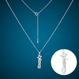 Beautiful Couple Idol Silver Necklaces