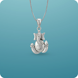 Almighty Lord Ganesha Silver Pendant
