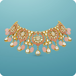 Glitzy Amiable Pink Morsanite Silver Necklaces