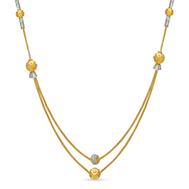 Classic Fancy Beaded Gold Chain