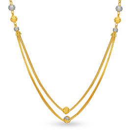 Adorable Beaded Gold Chain