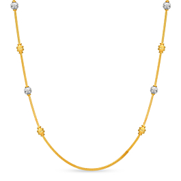 Enticing Fancy Beaded Gold Chain