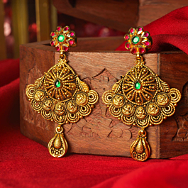 Ethereal Dainty Floral Gold Earrings