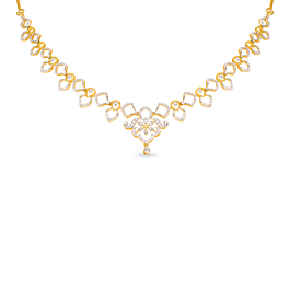 Enriching Floral Diamond Necklace