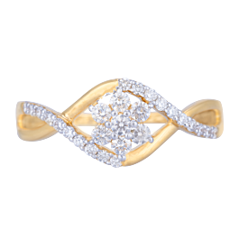 Sparkling Traditional Floral Diamond Rings