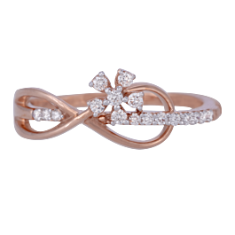Candere Infinity Floral Diamond Rings
