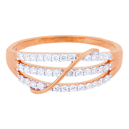 Spectacular Triple Layer Diamond Rings
